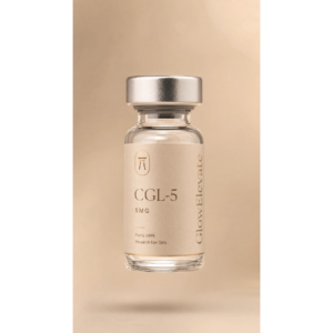 GlowElevate CGL-5 peptide vial 5mg longevity research compound glass vial