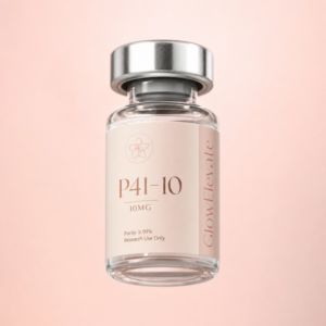 GlowElevate P41-10 peptide vial 10mg premium research compound minimalist label