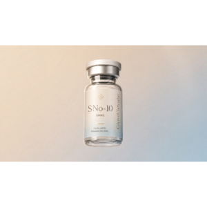 GlowElevate SNo-10 peptide vial 10mg premium research peptide minimalist design