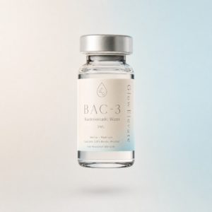 GlowElevate BAC-3 bacteriostatic water 3ml sterile multi-use vial for research
