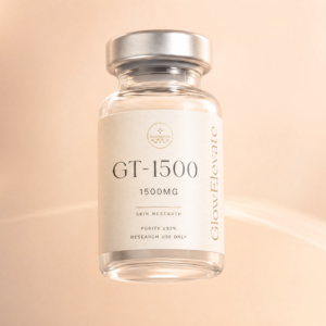 GlowElevate glutathione 1500mg peptide vial skin research compound