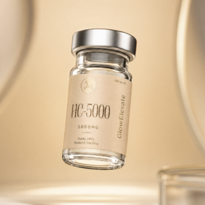 GlowElevate HCG 5000iu peptide vial premium biotech research compound