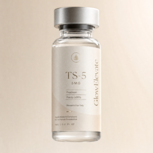 GlowElevate tesamorelin 5mg peptide vial research compound premium design